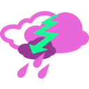 download Simple Weather Symbols clipart image with 90 hue color