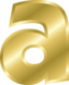 Effect Letters Alphabet Gold
