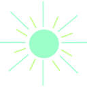 download Sun clipart image with 90 hue color