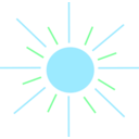 download Sun clipart image with 135 hue color