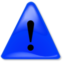 download Warning Notification clipart image with 180 hue color