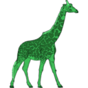 download Giraffe clipart image with 90 hue color