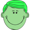 download Man Face Cartoon clipart image with 90 hue color