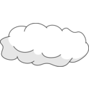 download Cloud clipart image with 0 hue color