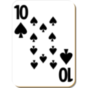 White Deck 10 Of Spades