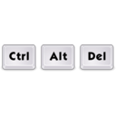 download Ctrl Alt Delete clipart image with 180 hue color