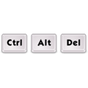 download Ctrl Alt Delete clipart image with 225 hue color