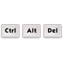 download Ctrl Alt Delete clipart image with 270 hue color