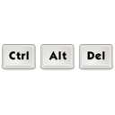 download Ctrl Alt Delete clipart image with 315 hue color