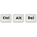 download Ctrl Alt Delete clipart image with 0 hue color