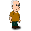 download Comic Characters Older clipart image with 0 hue color