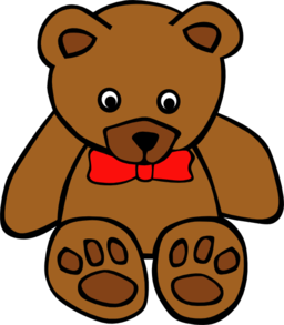 Simple Teddy Bear With Bowtie