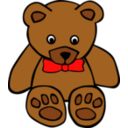 Simple Teddy Bear With Bowtie