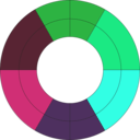 download Goethes Color Wheel Old clipart image with 135 hue color