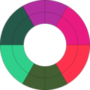 download Goethes Color Wheel Old clipart image with 315 hue color