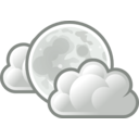 download Tango Weather Few Clouds Night clipart image with 45 hue color