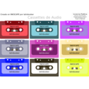 download Cassettes De Audio clipart image with 45 hue color
