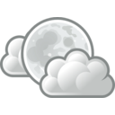 download Tango Weather Few Clouds Night clipart image with 90 hue color