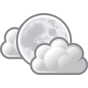 download Tango Weather Few Clouds Night clipart image with 135 hue color