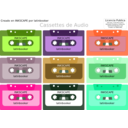 download Cassettes De Audio clipart image with 135 hue color