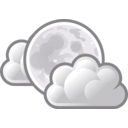 download Tango Weather Few Clouds Night clipart image with 180 hue color