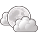 download Tango Weather Few Clouds Night clipart image with 270 hue color