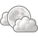 download Tango Weather Few Clouds Night clipart image with 315 hue color