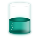 download Cylinder Half Full clipart image with 315 hue color