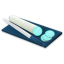 download Salami clipart image with 180 hue color