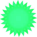 download Sun clipart image with 90 hue color