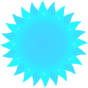 download Sun clipart image with 135 hue color