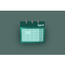 download Blue Ui Calendar clipart image with 315 hue color