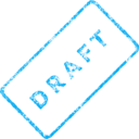 download Draft Business Stamp 2 clipart image with 180 hue color