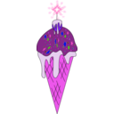 download Ice Cream clipart image with 270 hue color
