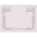 download Art Nouveau Ornament Frame clipart image with 315 hue color