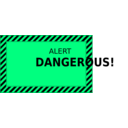 download Dangerous clipart image with 90 hue color