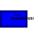 download Dangerous clipart image with 180 hue color