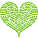 download Red Heart Of Marbles clipart image with 90 hue color