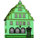 download Town Hall Bad Rodach clipart image with 90 hue color