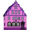 download Town Hall Bad Rodach clipart image with 270 hue color