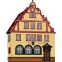 download Town Hall Bad Rodach clipart image with 0 hue color