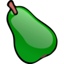 download Green Pear clipart image with 0 hue color