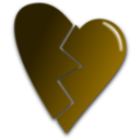 download Broken Heart clipart image with 45 hue color