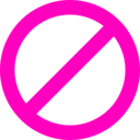 download No Sign clipart image with 315 hue color