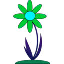 download Red Flower clipart image with 135 hue color