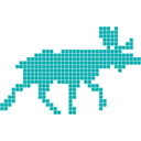 download Jacquard Or Abaciscus Elk clipart image with 180 hue color
