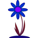 download Red Flower clipart image with 225 hue color