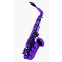 download Saxophone clipart image with 225 hue color