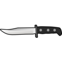 download Simple Flat Knife Side View clipart image with 180 hue color