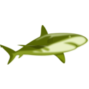 download Shark Shaded clipart image with 225 hue color